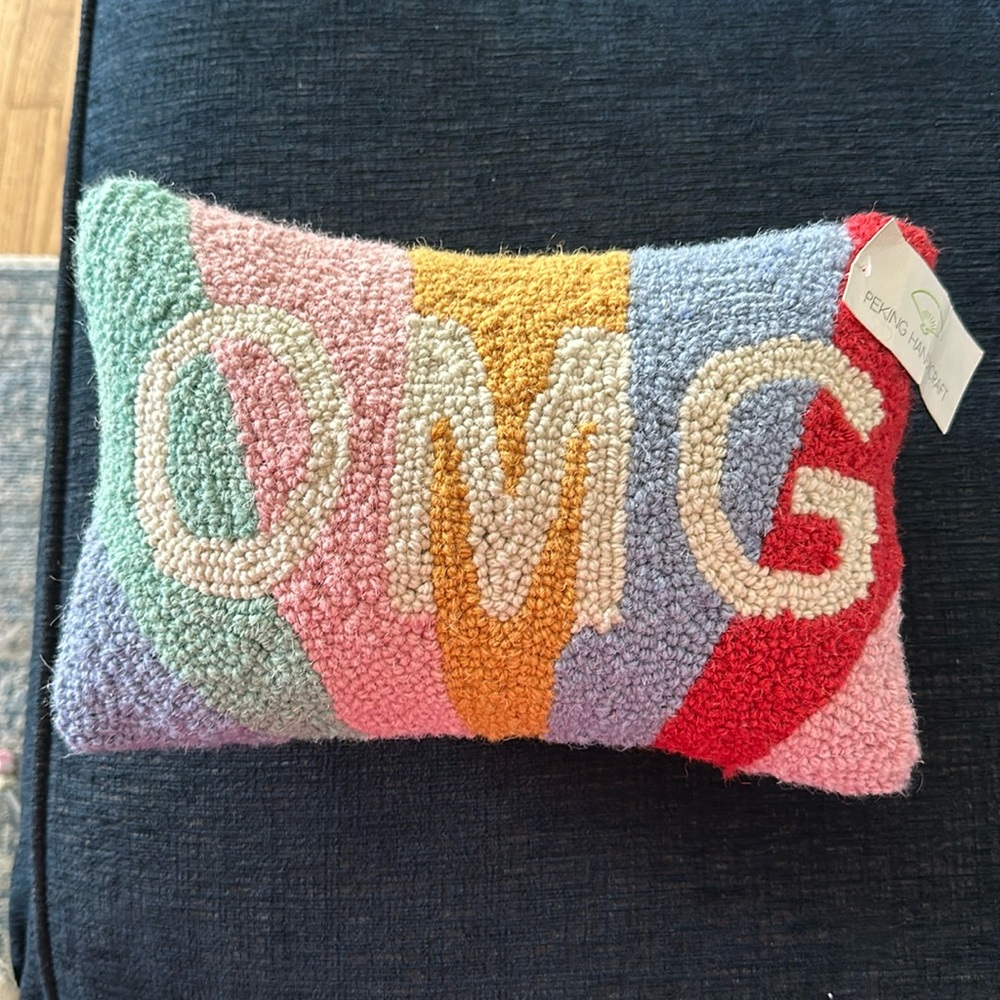 OMG cute small pillow. New with tags.